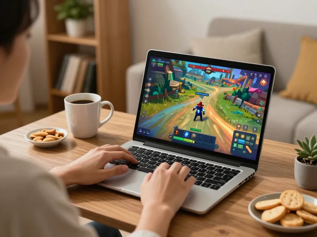 Coinvolgente gameplay di Chicken Road recensioni su un laptop, mostrando un'esperienza di gioco d'azzardo divertente.