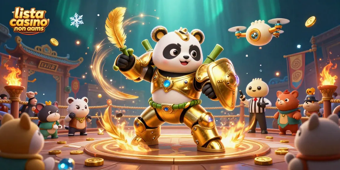 Engage with the fantasy arena of lista casino non aams, featuring vibrant casino-themed elements and characters.