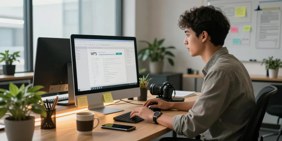 Dynamic office environment with professional downloading WPS Download for productivity tools on desktop